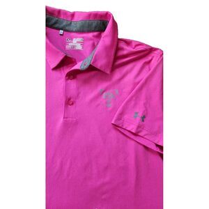 Under Armour Golf Shirt 2XL  Polo HeatGear ATT BYRON NELSON Loose‎